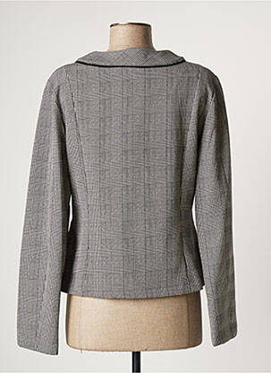 Veste casual col rond noir PAUL BRIAL femme