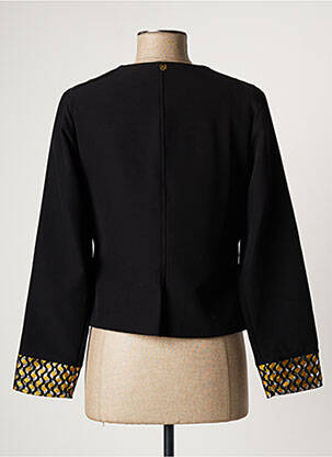 Veste casual col rond noir PAUL BRIAL femme