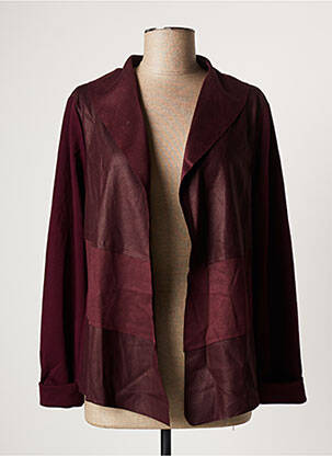 Veste casual coupe droite violet PAUL BRIAL femme