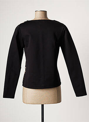 Veste casual col rond noir PAUL BRIAL femme