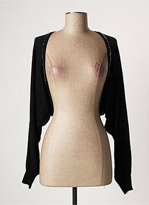 Gilet manches longues stretch noir PAUL BRIAL femme