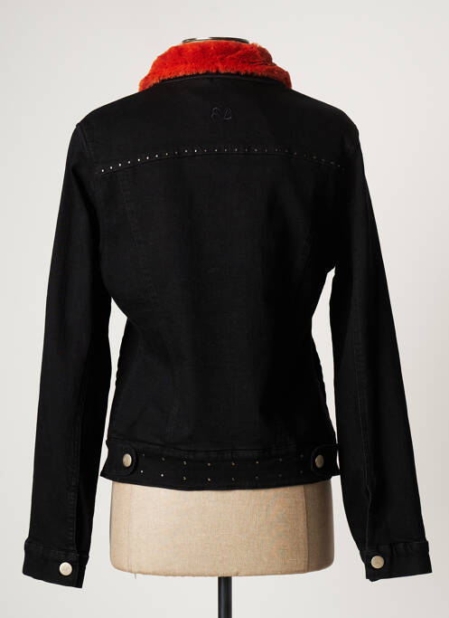 Veste casual col rond noir PAUL BRIAL femme