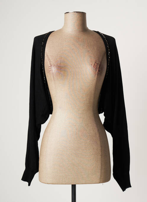 Gilet manches longues stretch noir PAUL BRIAL femme