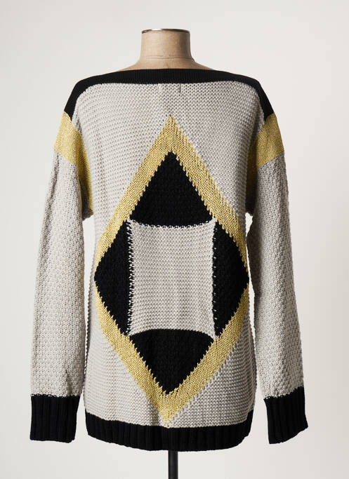 Gilet manches longues gris PAUL BRIAL pour femme