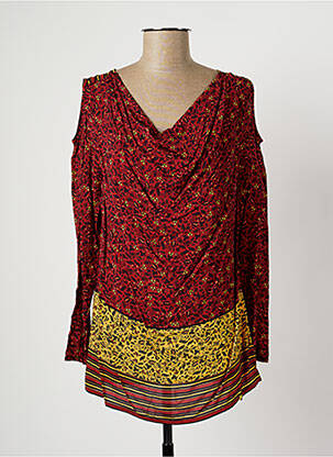Tunique manches longues manches longues rouge PAUL BRIAL femme
