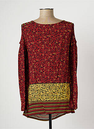 Tunique manches longues manches longues rouge PAUL BRIAL femme