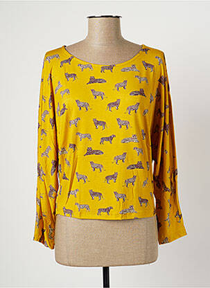 T-shirt manches longues manches longues jaune PAUL BRIAL femme