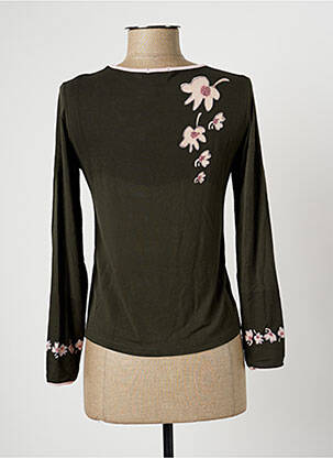 T-shirt manches longues manches longues vert PAUL BRIAL femme