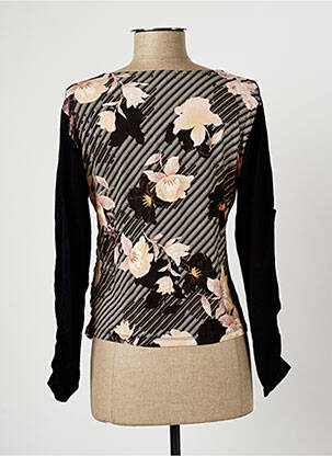 T-shirt manches 3/4 manches 3/4 noir PAUL BRIAL femme