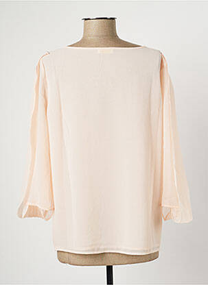 Blouse légère et transparente manches 3/4 rose PAUL BRIAL femme
