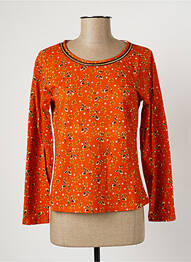 T-shirt manches longues manches longues orange PAUL BRIAL femme