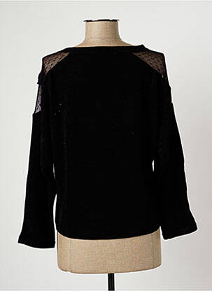 Pull coupe cintrée manches longues noir PAUL BRIAL femme