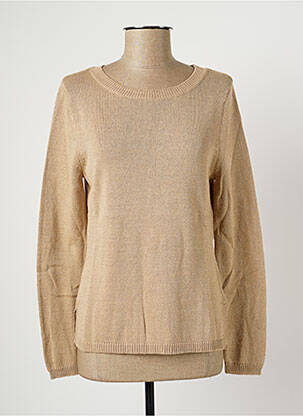 Pull stretch manches longues beige PAUL BRIAL femme