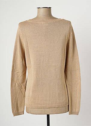 Pull stretch manches longues beige PAUL BRIAL femme