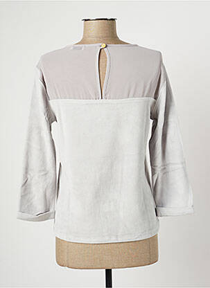 Top coupe cintrée manches 3/4 gris PAUL BRIAL femme