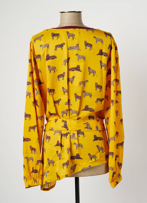 Tunique manches longues jaune PAUL BRIAL pour femme