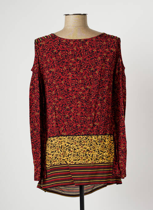 Tunique manches longues rouge PAUL BRIAL pour femme