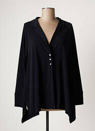 Veste casual coupe droite bleu MALOKA femme