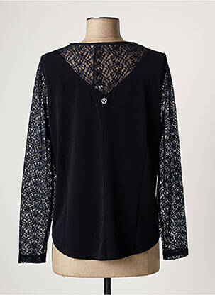 Blouse manches longues manches longues bleu MALOKA femme