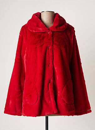 Manteau court rouge MALOKA pour femme