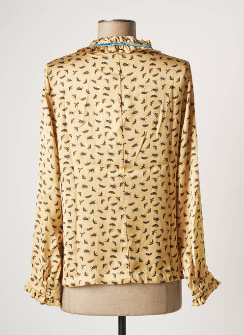 Chemisier coupe droite manches longues beige PAUL BRIAL femme