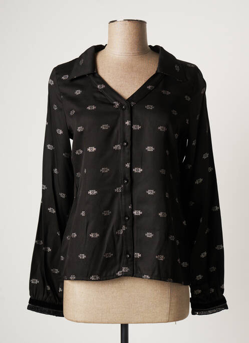 Chemisier Molly Bracken Noir Modèle Laf126dn - Haut Femme Élégant Pour Tenue Chic Ou Décontractée
