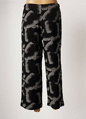 Pantalon large tissage crêpe taille basse noir G!OZE femme
