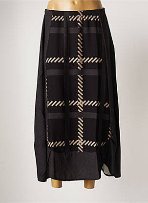 Jupe longue imprimé fantaisie noir G!OZE femme
