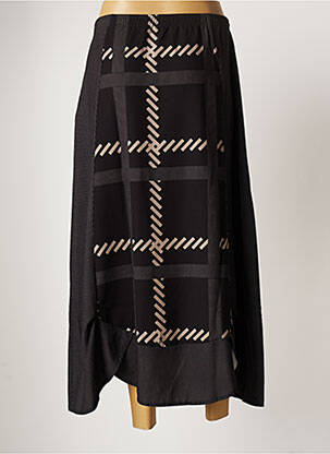 Jupe longue imprimé fantaisie noir G!OZE femme