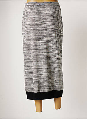 Jupe longue taille normale gris G!OZE femme
