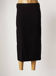 Jupe longue tissage crêpe noir PAUL BRIAL femme