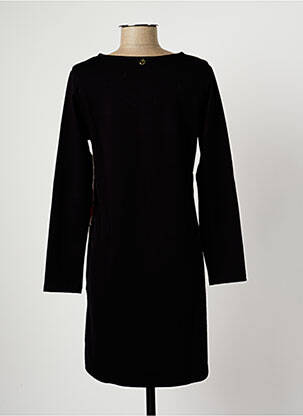 Robe courte manches longues manches longues noir MALOKA femme