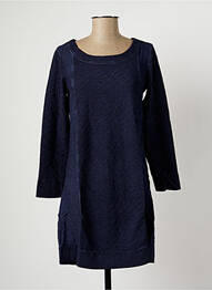Robe courte manches longues manches longues bleu MALOKA femme