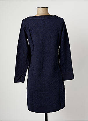 Robe courte manches longues manches longues bleu MALOKA femme