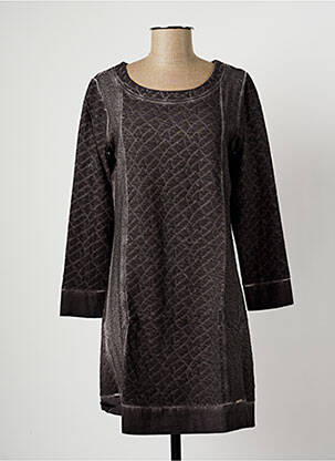 Robe courte manches longues manches longues bleu MALOKA femme