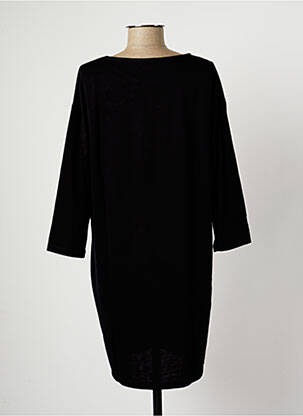Robe courte manches 3/4 manches 3/4 noir MALOKA femme