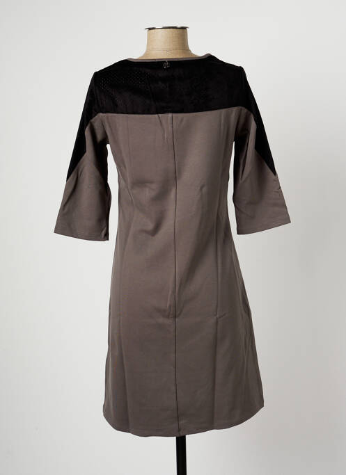 Robe mi-longue noir MALOKA pour femme