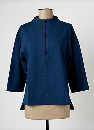 T-shirt manches longues manches longues bleu MALOKA femme
