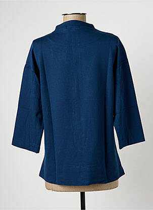T-shirt manches longues manches longues bleu MALOKA femme