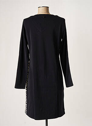 Robe courte manches longues manches longues noir MALOKA femme