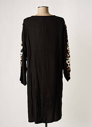 Robe courte manches longues manches longues noir G!OZE femme