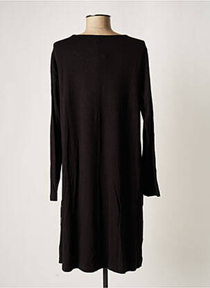 Robe mi-longue imprimé fantaisie manches longues gris G!OZE femme