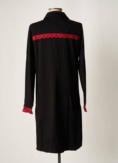 Robe mi-longue noir MALOKA pour femme