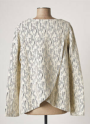 Veste casual col rond noir G!OZE femme