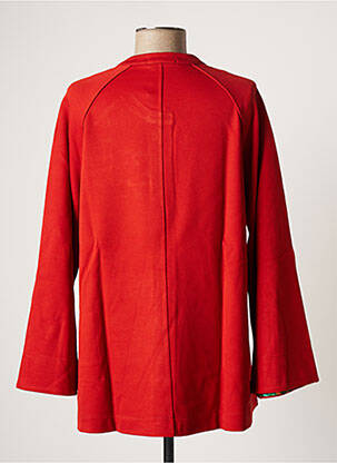 Veste casual col rond orange MALOKA femme