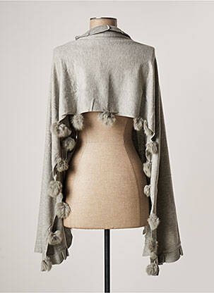 Boléro maille fine gris PAUL BRIAL femme