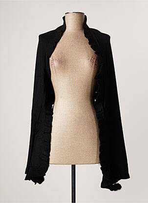 Boléro maille fine noir PAUL BRIAL femme