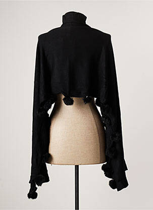 Boléro maille fine noir PAUL BRIAL femme