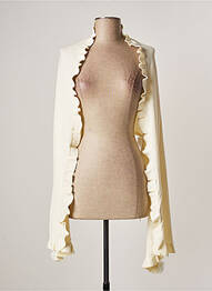Boléro manches longues blanc PAUL BRIAL femme