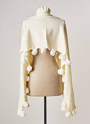 Boléro maille fine blanc PAUL BRIAL femme